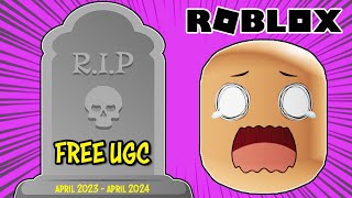 Roblox FREE UGC is Officially Dead 😤😩 [upl. by Nathanson336]