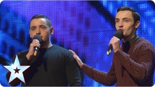 Richard and Adam singing The Impossible Dream  Week 2 Auditions  Britains Got Talent 2013 [upl. by Orlosky]