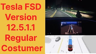 Tesla FSD Version 12511 Regular Costumer [upl. by Macnair]