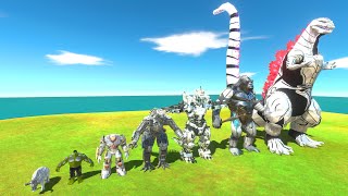 EVOLUTION of Robot Shin Godzilla VS Dark Team  Godzilla Size Comparison  ARBS [upl. by Yalcrab804]