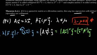 Eigenvectors and Symmetric Matrices [upl. by Blumenfeld]