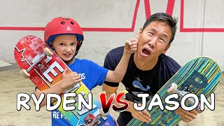 9 YEAR OLD BEATS PRO SKATER IN SKATE [upl. by Yahska852]