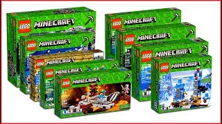 LEGO MINECRAFT COMPILATION All Sets of All Time Fast Speed Build for Collectors  UNBOXING [upl. by Teria486]