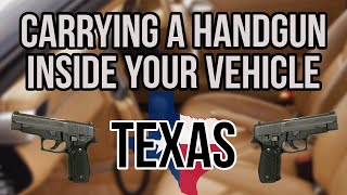 Carrying a Handgun in Your Car Under Constitutional Carry Texas Gun Laws Explained [upl. by Ahsilek]