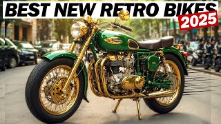 Top 6 Best New Retro Motorcycles Of 2025 [upl. by Nonnag]