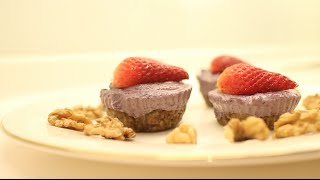 Raw Lavender Blueberry Cheesecake [upl. by Naitsirc]