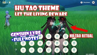 HU TAO THEME  Let the Living Beware   Genshin Impact Lyre [upl. by Hesper]