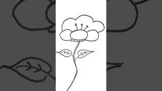 How to draw Flower Best Drawing Easy shorts [upl. by Strauss]