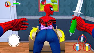 Playing as SpiderMan Hulk Batman Venom Spiderman Family in Granny House  Megamix [upl. by Erena]