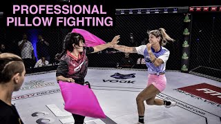 Professional Pillow Fighting  Andreca Souza vs Marina Magalhaes  SFT Highlights [upl. by Watkin]