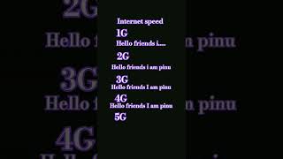 1G vs 5G internet speed 💓 [upl. by Fitting]