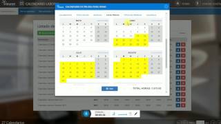 Calendario Laboral Configuración [upl. by Enyalahs503]