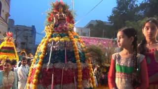 Bathukamma Festival Celebrations KukatpallyHYD [upl. by Kcirdez880]