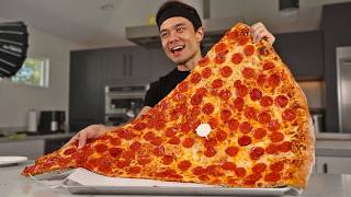 7780 calorie MASSIVE Slice of Pizza Challenge 36quot [upl. by Lethia792]