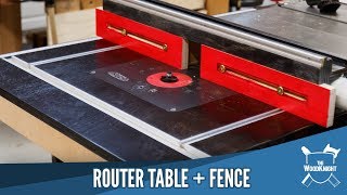 Router Table amp Fence In A Table Saw [upl. by Odey]