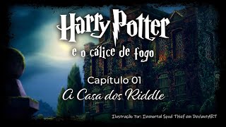 Harry Potter e o Cálice de Fogo  Capitulo 01  A Casa dos Riddle [upl. by Ahsinahs325]