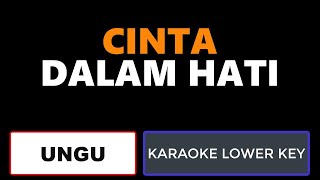 Ungu  Cinta Dalam Hati Karaoke Lower Key [upl. by Waylan956]