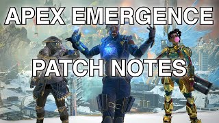 Apex Legends Emergence Update Patch Notes Season 10 Full [upl. by Dabbs]