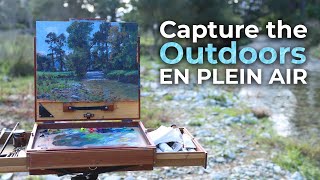 Outdoor Oil Painting  Manaroa Stream  Painting a STUNNING stream en plein air [upl. by Gainer362]