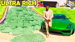 Frankiln Become ULTRA RICH in Los Santos and Found His House full of MONEY in GTA 5 [upl. by Onileva]