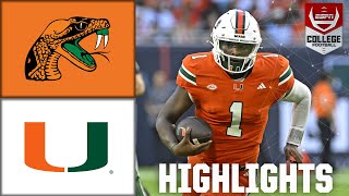 Florida AampM Rattlers vs Miami Hurricanes  Full Game Highlights  ESPN College Football [upl. by Robinia]