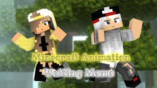 Waiting Meme  Mine Imator  Minecraft Animation  Template minecraft [upl. by Mit679]