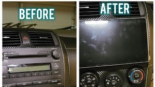 How To Install Android Head Unit In A 2010 Toyota Corolla diy androidheadunit [upl. by Nisbet]