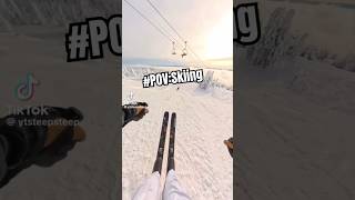 POV Skiing snow skiing skiseason winter shorts [upl. by Valente]