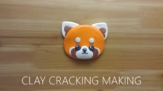 Red Panda clay cracking making 레서판다 클레이로 만들기 [upl. by Aela]