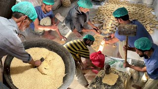 Gwalior Famous Gajak Making  Gud Gajak Recipe  Desi Factory Level Gajak Making  Sweet Candy [upl. by Atikin642]