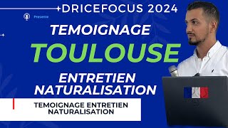 Témoignage demande nationalité française 2024  Entretien naturalisation française par décret [upl. by Enetsirk]