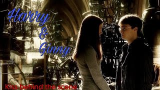 Harry and Ginnys first kiss behind the scene [upl. by Tema948]