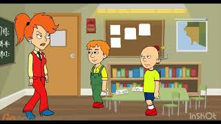 Caillou misbehaves at the fire drill again 1RedBed REUPLOAD [upl. by Secunda]