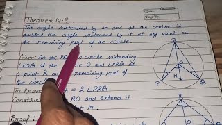 Class 9 Theorem 108 Circles Chapter  10  NCERT Maths [upl. by Nothgierc]