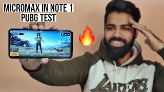 Micromax IN Note 1 Pubg Test Battery amp Heating Test 🔥 [upl. by Trebron]