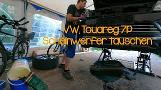 VW Touareg 7P Hauptscheinwerfer austauschen [upl. by Crowns]