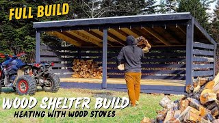 DIY FIREWOOD STORAGE BUILD Start to Finish [upl. by Ethelred]