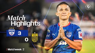 Match Highlights  Bengaluru FC 30 Hyderabad FC  MW 2  ISL 202425 [upl. by Thema]