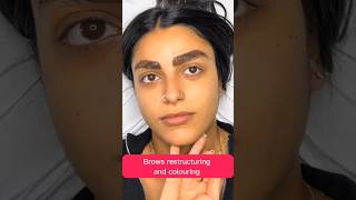 Eyebrows restructuring and colouring 45 juliedesigner eyebrow shortvideo youtubeshorts yt [upl. by Fern]