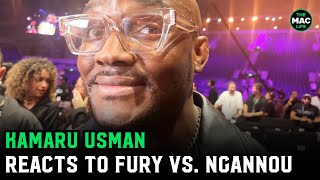 Kamaru Usman on Fury vs Ngannou decision “This is boxing this is what they do” [upl. by Dulciana980]