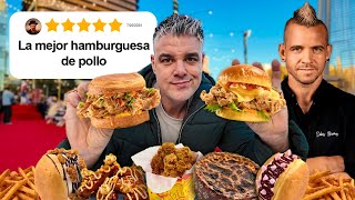 PROBANDO TODA LA CARTA de DABIZ MUÑOZ LAS HAMBURGUESAS MÁS CARAS DE MI VIDA [upl. by Anirdua]