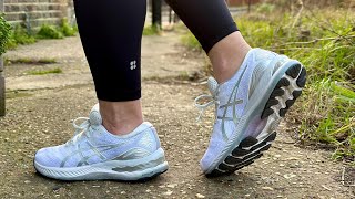 Womens ASICS Gel Nimbus 23 Glacier GreyWhite [upl. by Chrisy120]