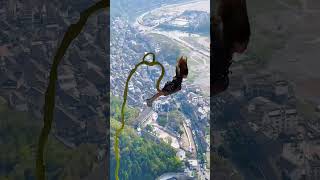 bungee jumping high altitude challenge bungee jumpingshortsvlog travel [upl. by Ttebroc]