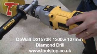 Dewalt D21570K 1300w 127mm Diamond Drill [upl. by Eimar]