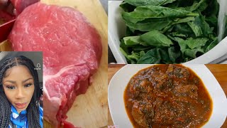 En cuisine avec moi  Recette facile bouillon de boeuf melange au épinards verts a deguster [upl. by Alleuqcaj]