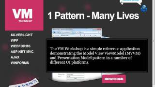 VM Workshop Model View ViewModel MVVM and the Presentation Model Pattern in 5 UI Platforms [upl. by Kcirdde]