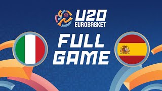 SemiFinals  Italy v Spain  Full Basketball Game  FIBA U20 Womens EuroBasket 2024 [upl. by Tilney]