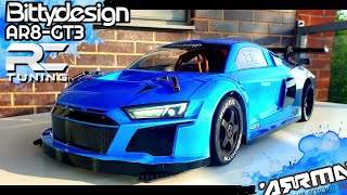 Arrma Infraction 6s Bittydesign AR8GT3 RC tuning lights custom [upl. by Ellekcim]