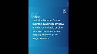 UNRWA is indispensable [upl. by Poland]