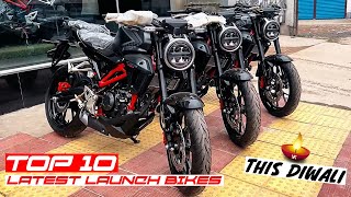 TOP 10 ⚡Latest Launch⚡ Bikes to Buy This Diwali 💥 Best Mileage amp Low Maintenance [upl. by Aitropal]